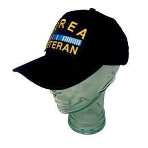 Vintage Korea Veteran Men's/ Unisex Adjustable Embroidered Snap Back Hat